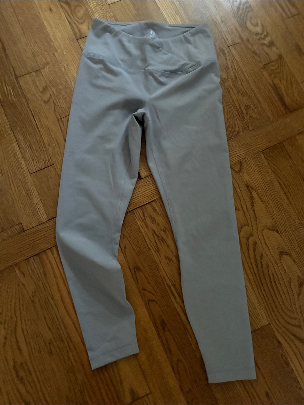 90 Degree By Reflex Light Gray High-Waist Active Leggings